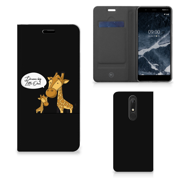 Nokia 5.1 (2018) Magnet Case Giraffe