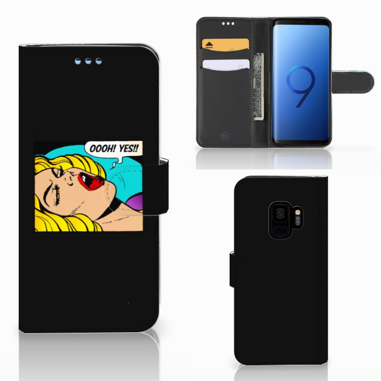 Samsung Galaxy S9 Wallet Case met Pasjes Popart Oh Yes