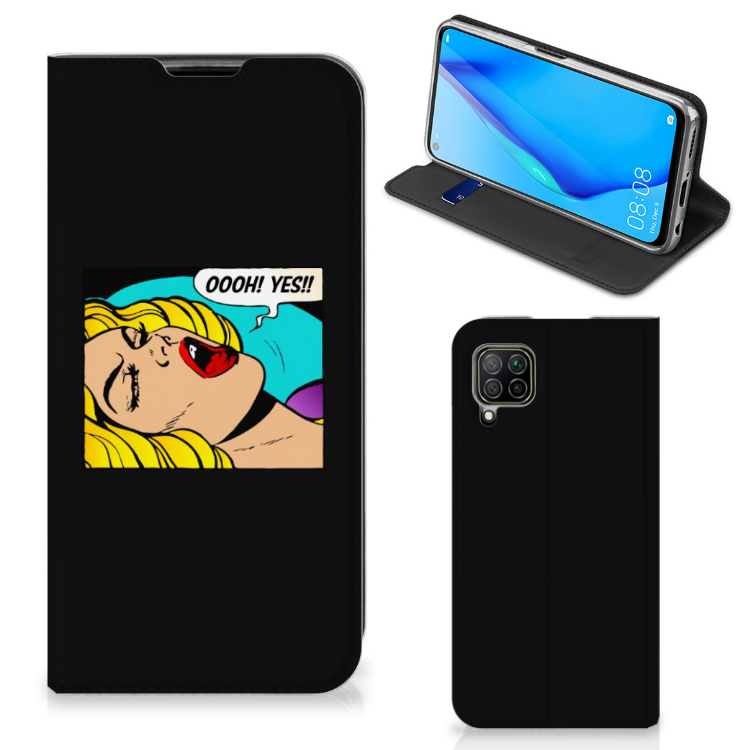 Huawei P40 Lite Hippe Standcase Popart Oh Yes
