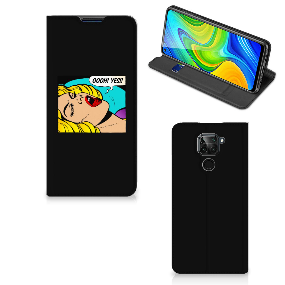 Xiaomi Redmi Note 9 Hippe Standcase Popart Oh Yes