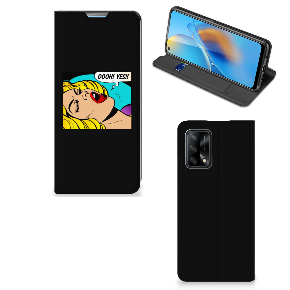 OPPO A74 4G Hippe Standcase Popart Oh Yes
