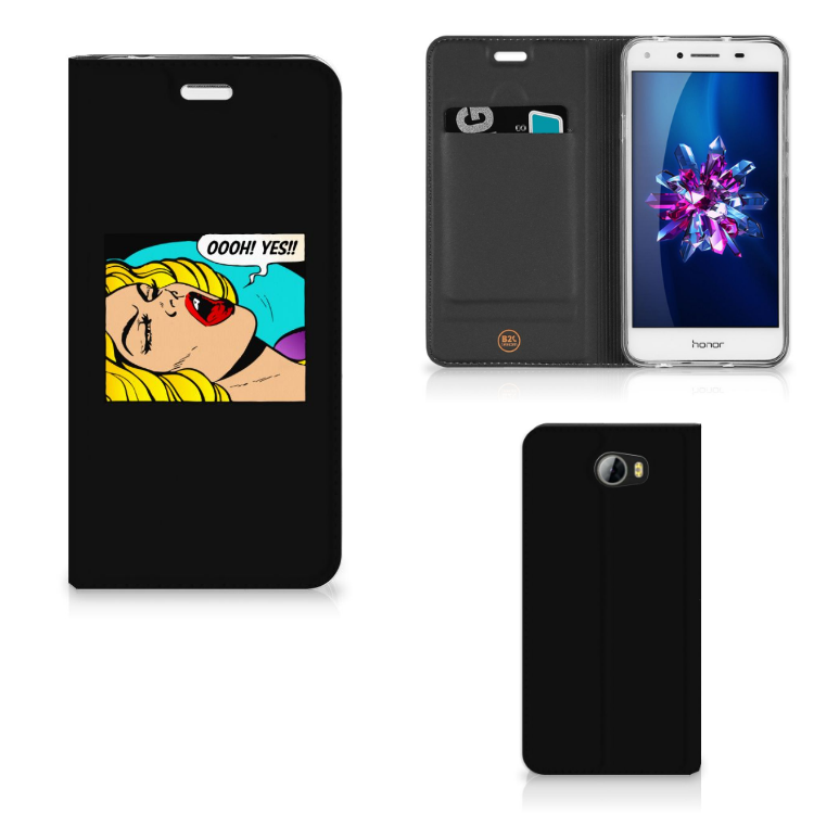 Huawei Y5 2 | Y6 Compact Hippe Standcase Popart Oh Yes