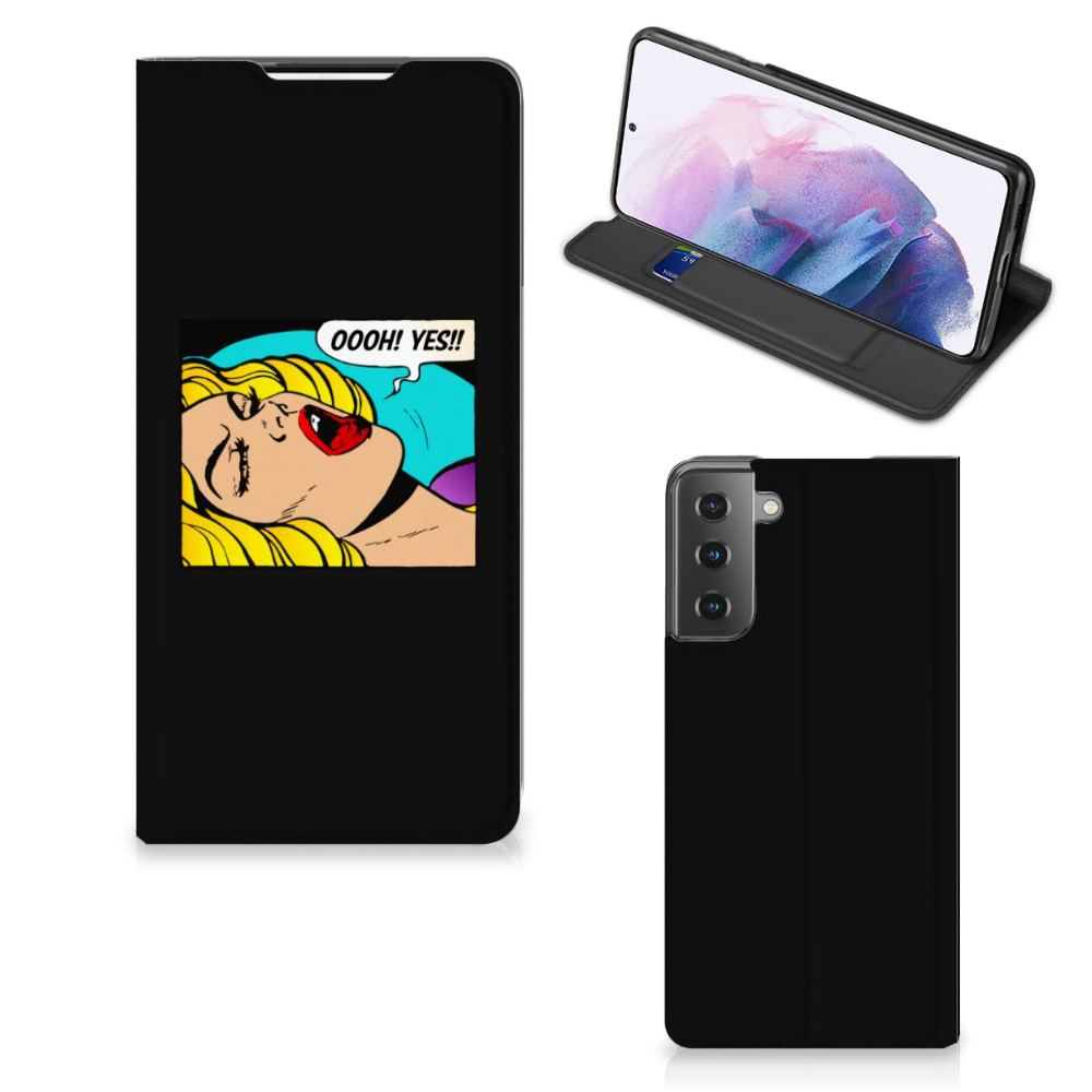 Samsung Galaxy S21 Plus Hippe Standcase Popart Oh Yes