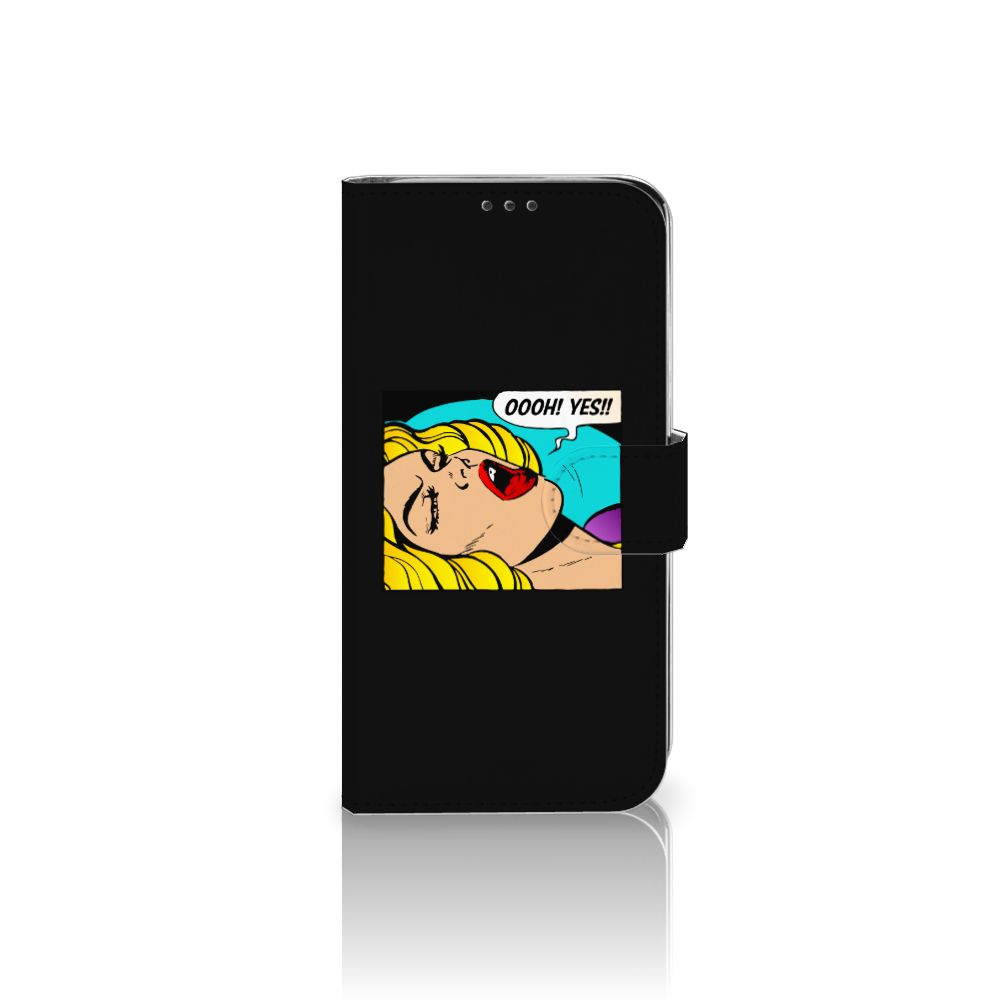 Xiaomi Mi A2 Lite Wallet Case met Pasjes Popart Oh Yes