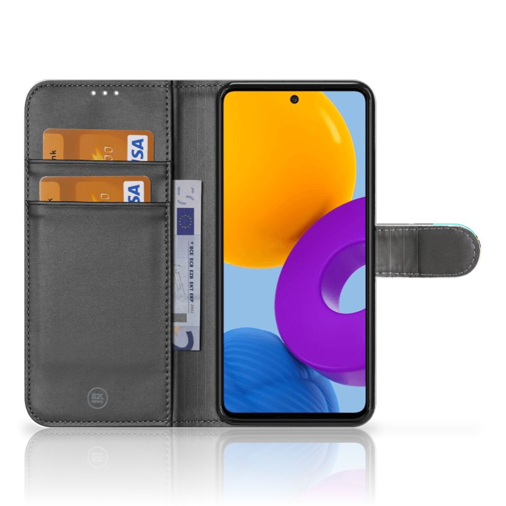 Samsung Galaxy M52 Wallet Case met Pasjes Popart Oh Yes