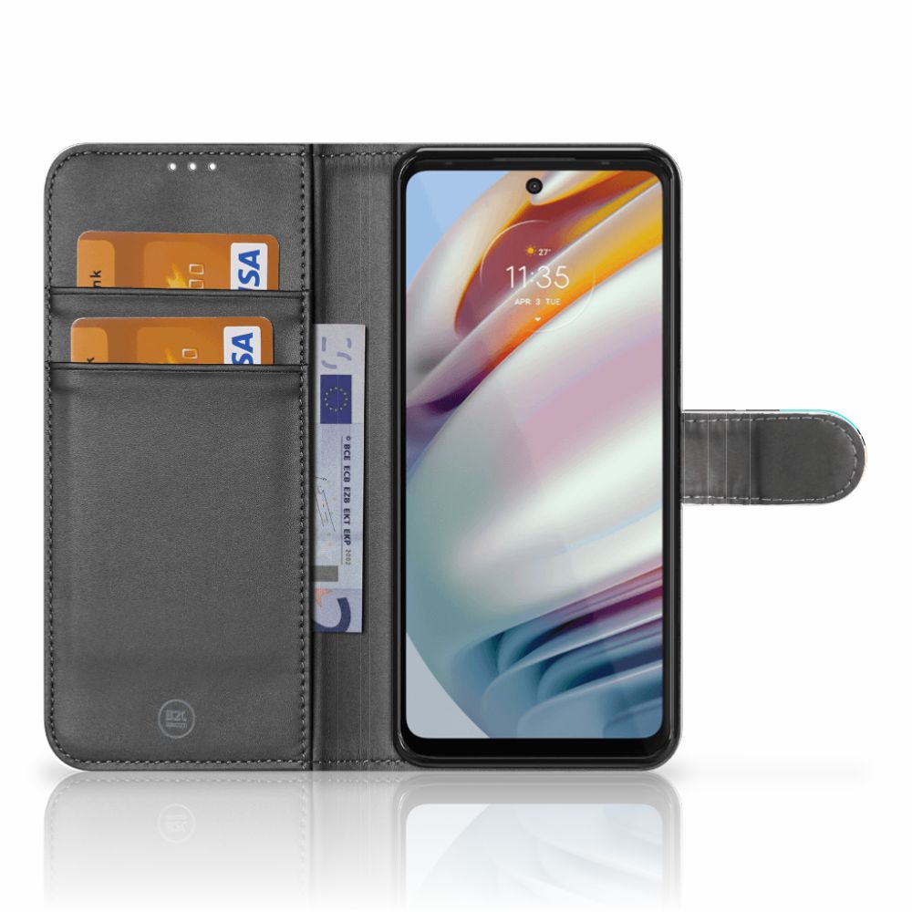 Motorola Moto G60 Wallet Case met Pasjes Popart Oh Yes