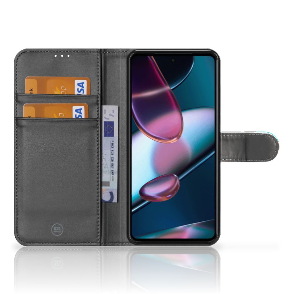 Motorola Edge 30 Pro Wallet Case met Pasjes Popart Oh Yes