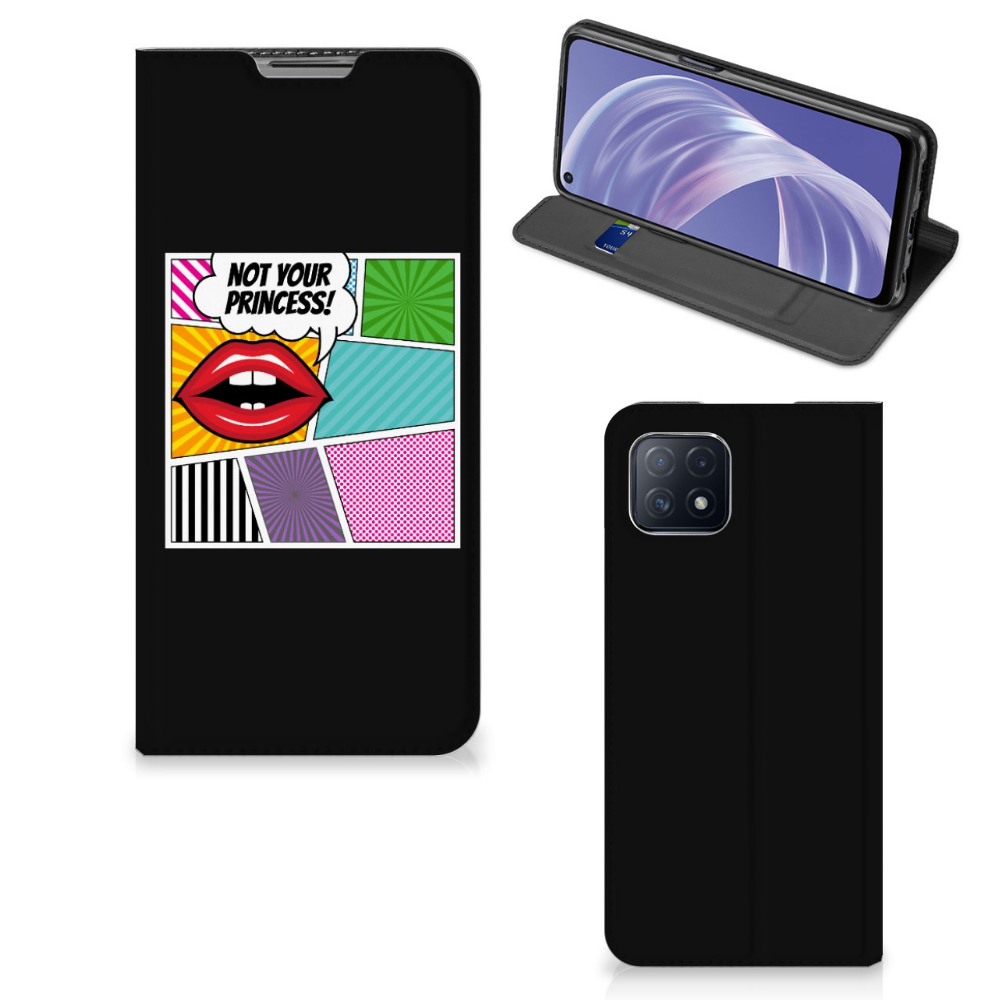 OPPO A73 5G Hippe Standcase Popart Princess