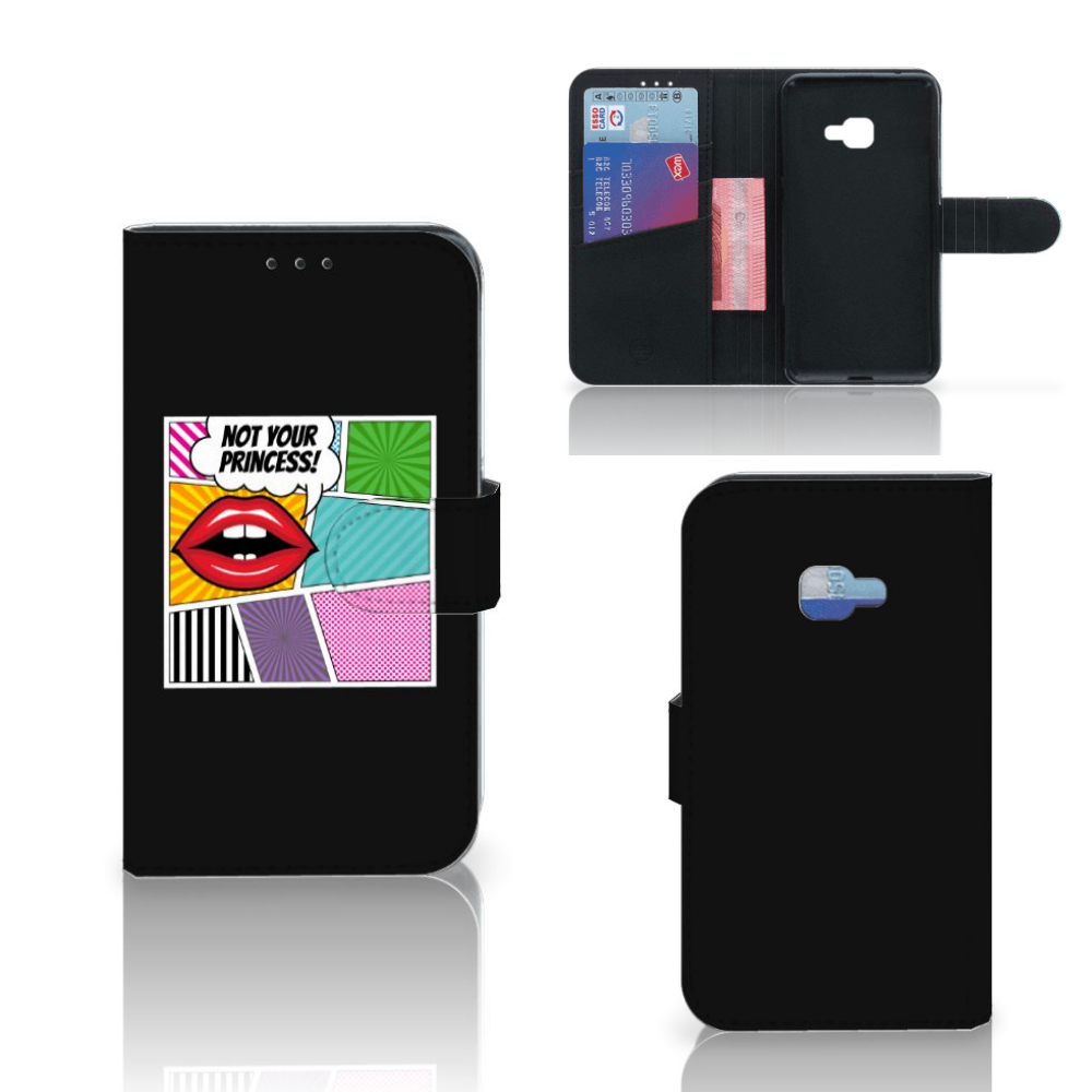 Samsung Galaxy Xcover 4 | Xcover 4s Wallet Case met Pasjes Popart Princess