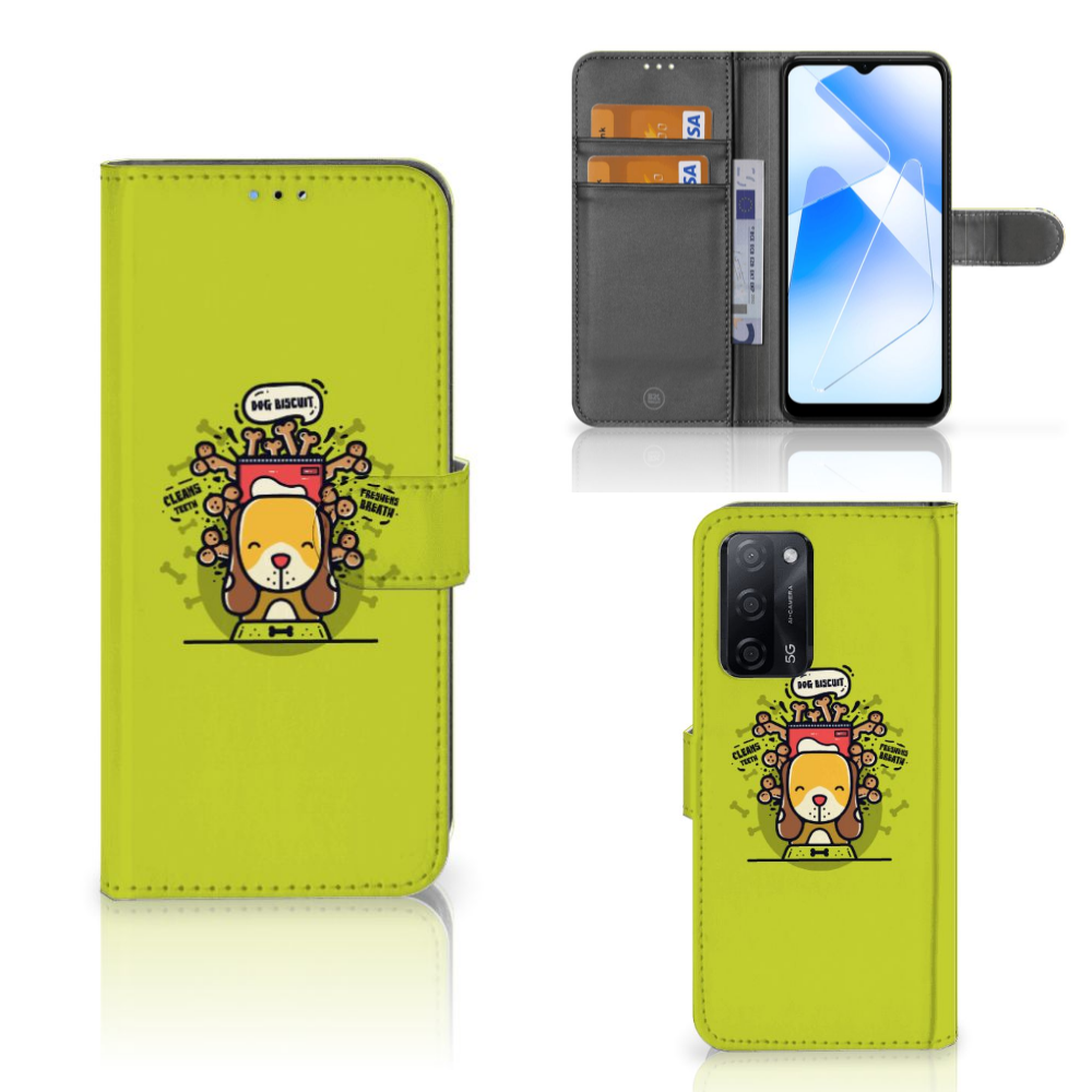 OPPO A16/A16s/A54s Leuk Hoesje Doggy Biscuit