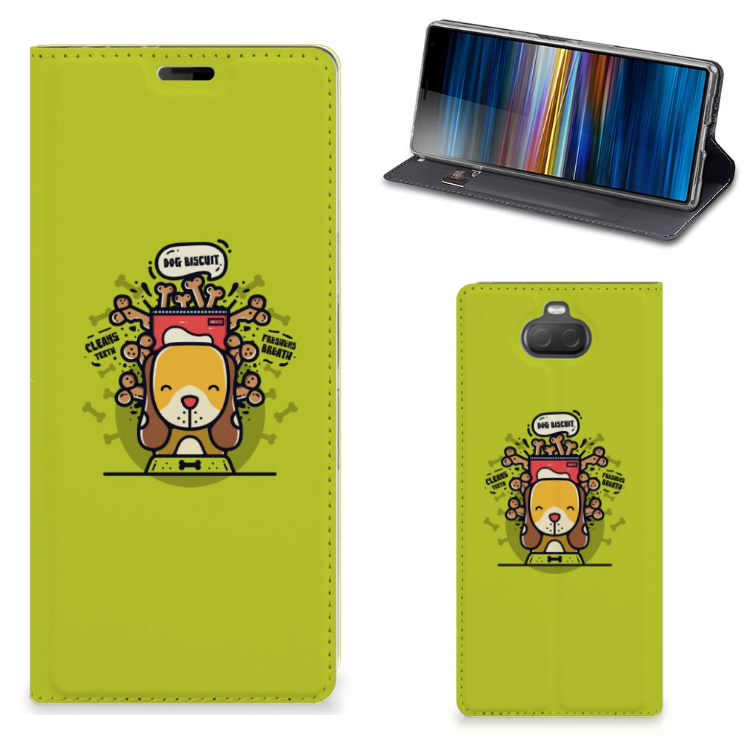Sony Xperia 10 Plus Magnet Case Doggy Biscuit
