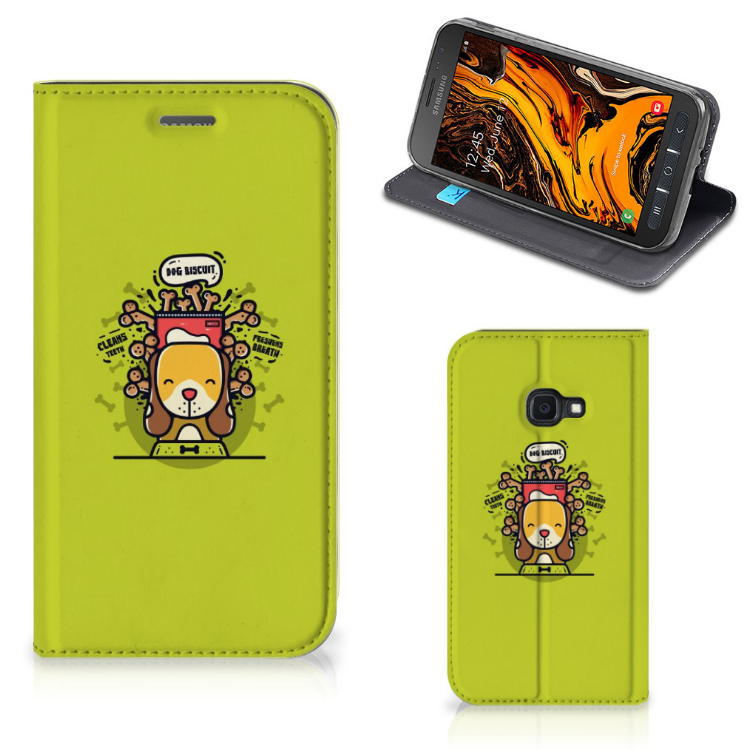 Samsung Galaxy Xcover 4s Magnet Case Doggy Biscuit