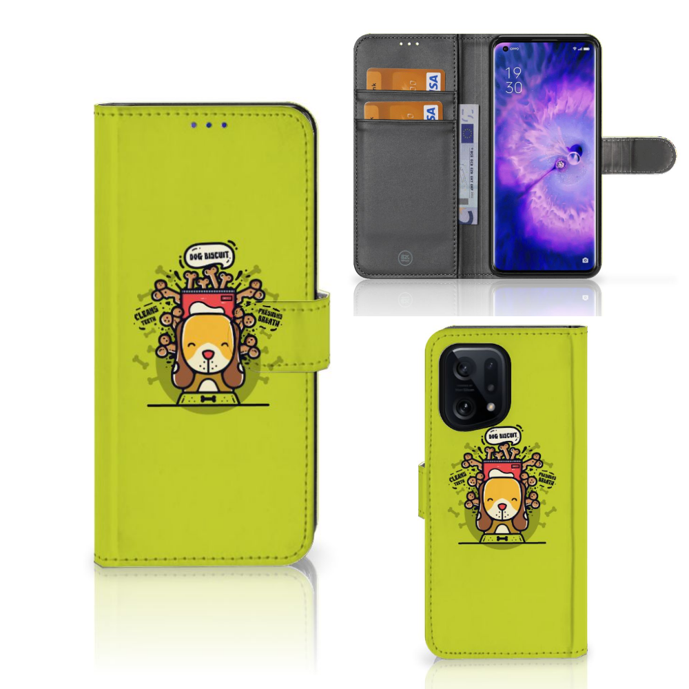 OPPO Find X5 Leuk Hoesje Doggy Biscuit