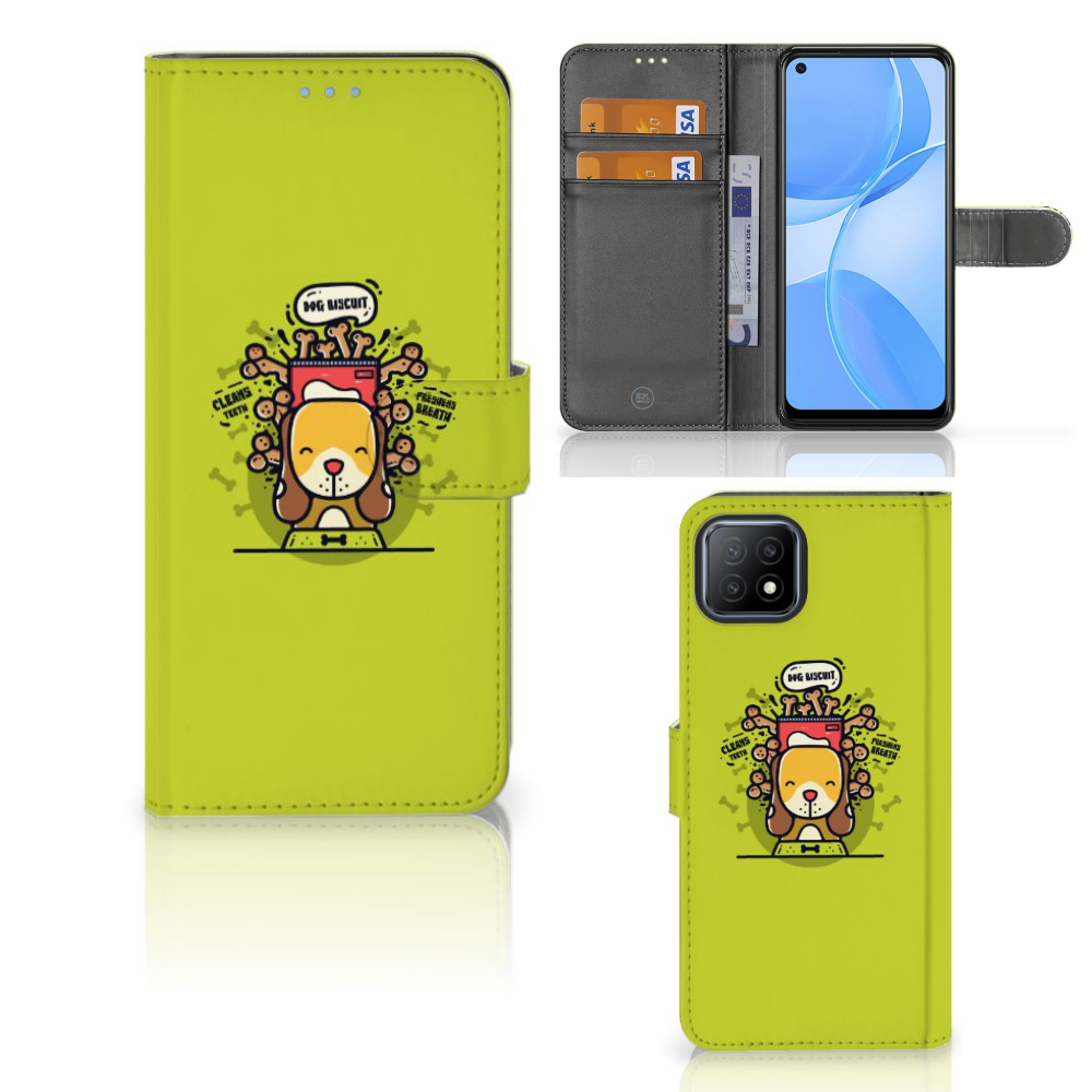 OPPO A73 5G Leuk Hoesje Doggy Biscuit