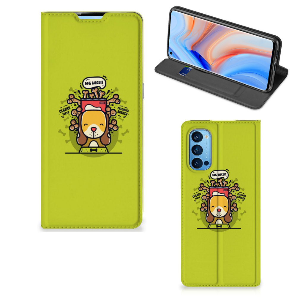 OPPO Reno4 Pro 5G Magnet Case Doggy Biscuit
