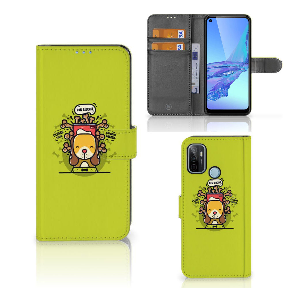 OPPO A53 | OPPO A53s Leuk Hoesje Doggy Biscuit