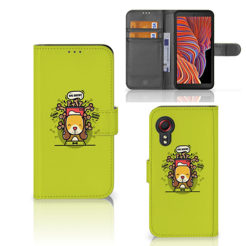 Samsung Galaxy Xcover 5 Leuk Hoesje Doggy Biscuit