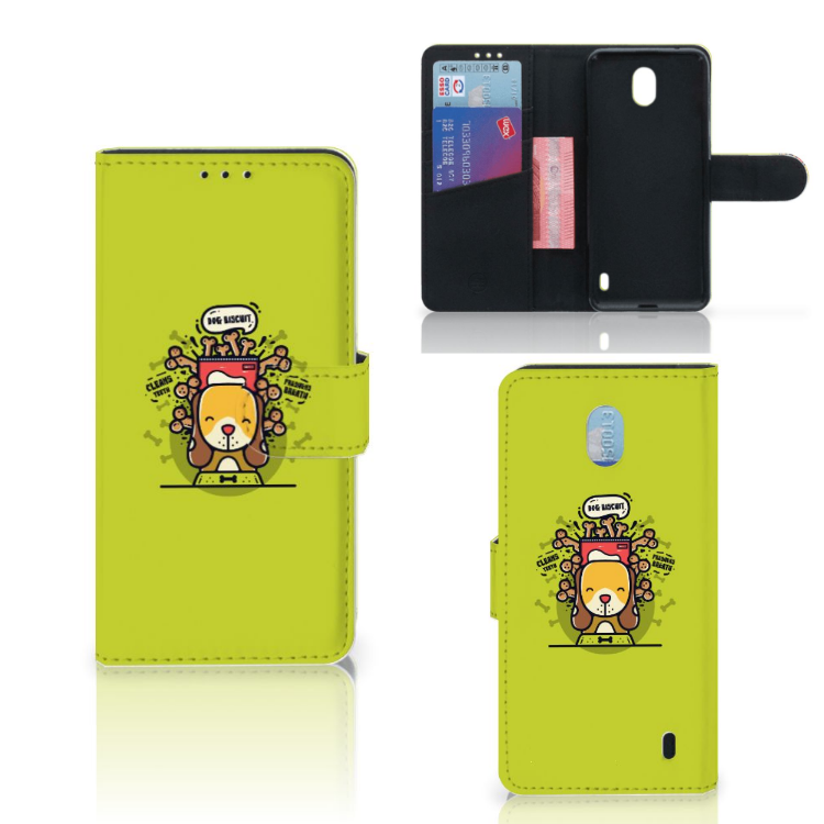 Nokia 1 Plus Leuk Hoesje Doggy Biscuit