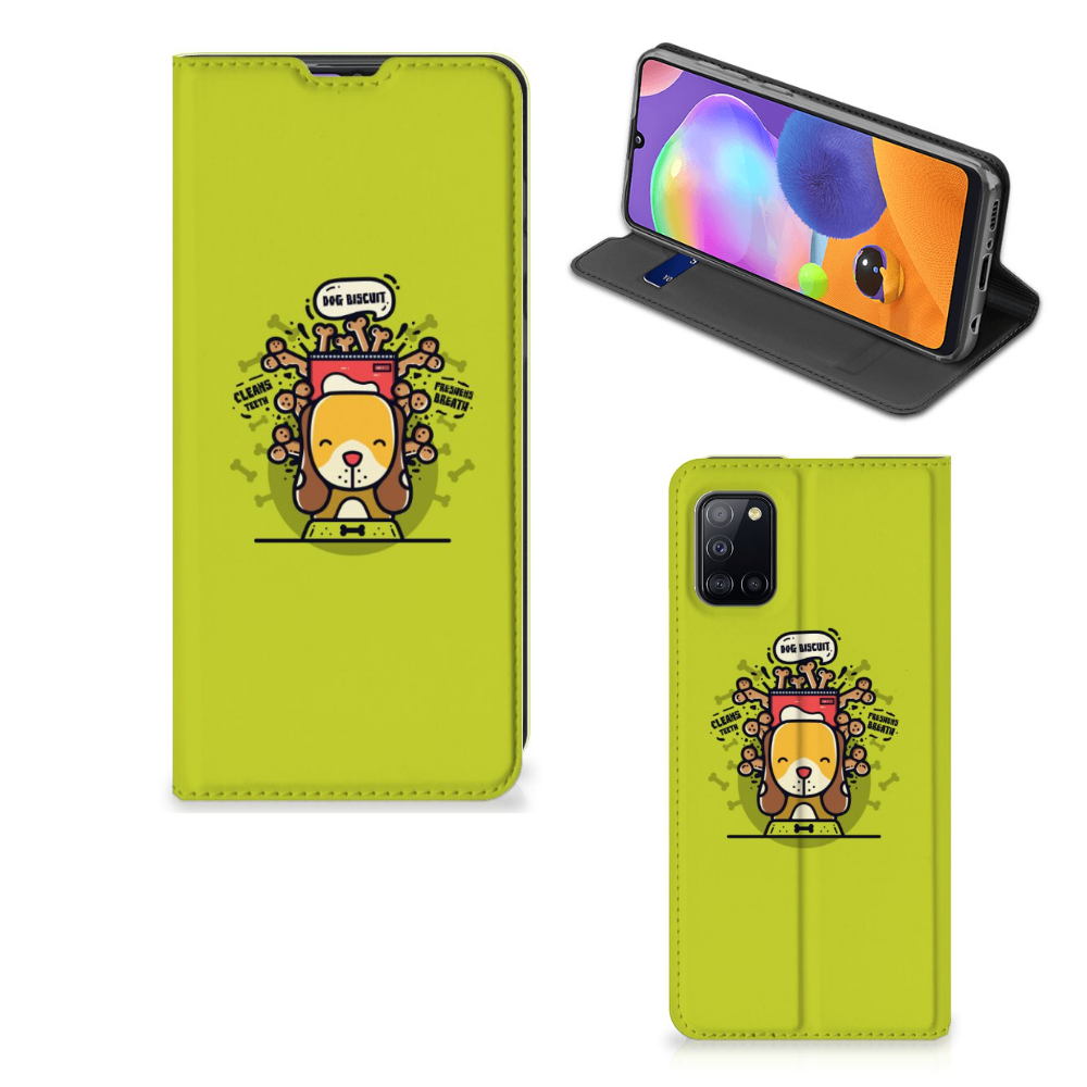 Samsung Galaxy A31 Magnet Case Doggy Biscuit