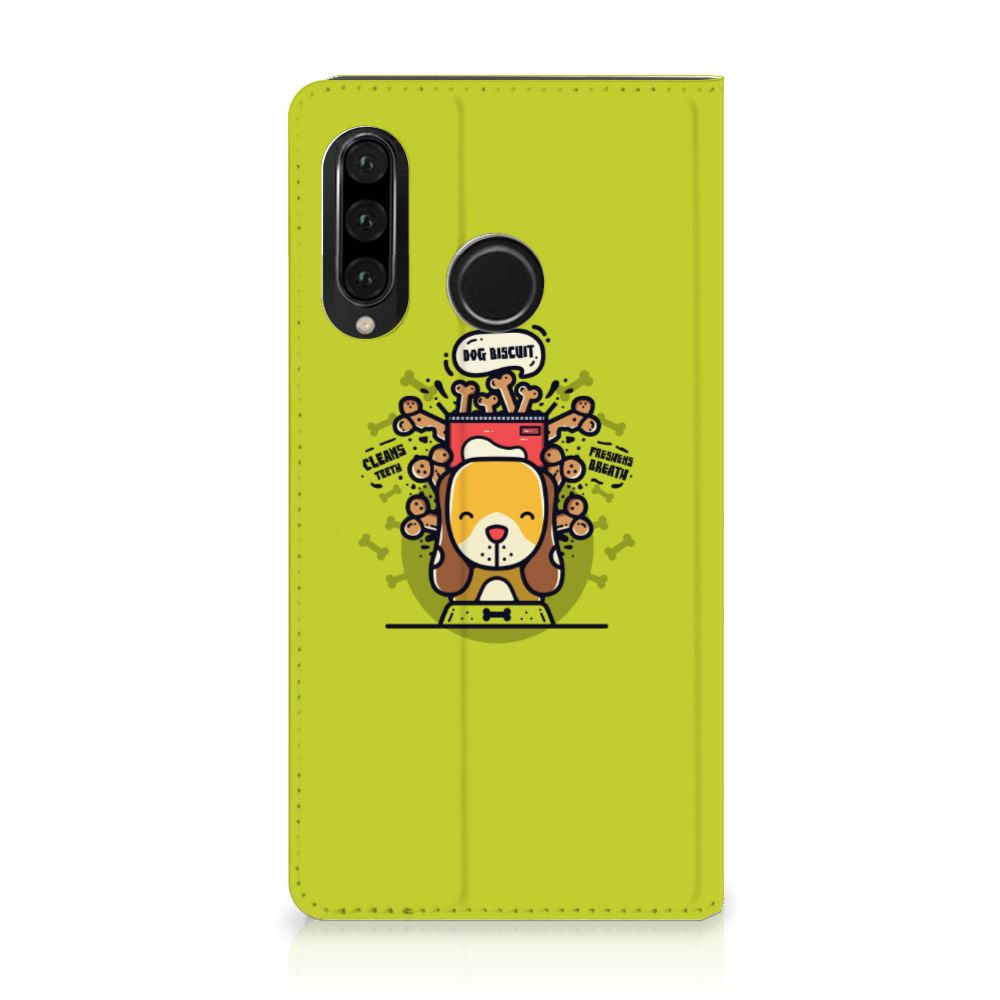 Huawei P30 Lite New Edition Magnet Case Doggy Biscuit