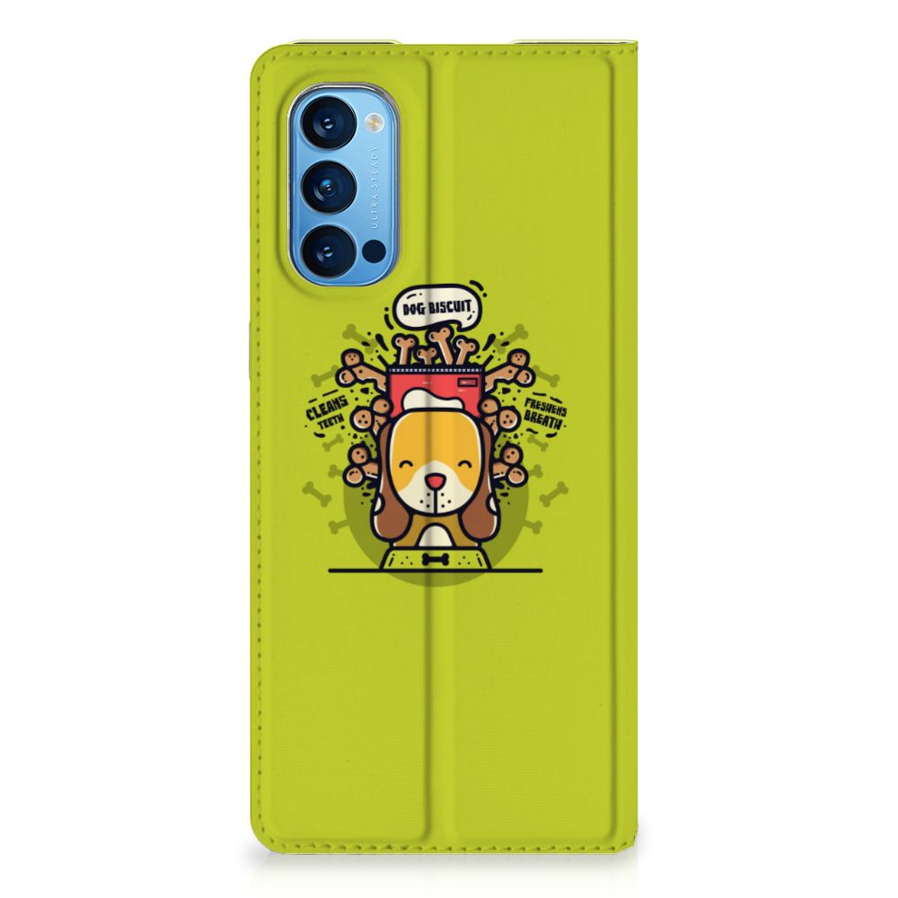 OPPO Reno4 Pro 5G Magnet Case Doggy Biscuit