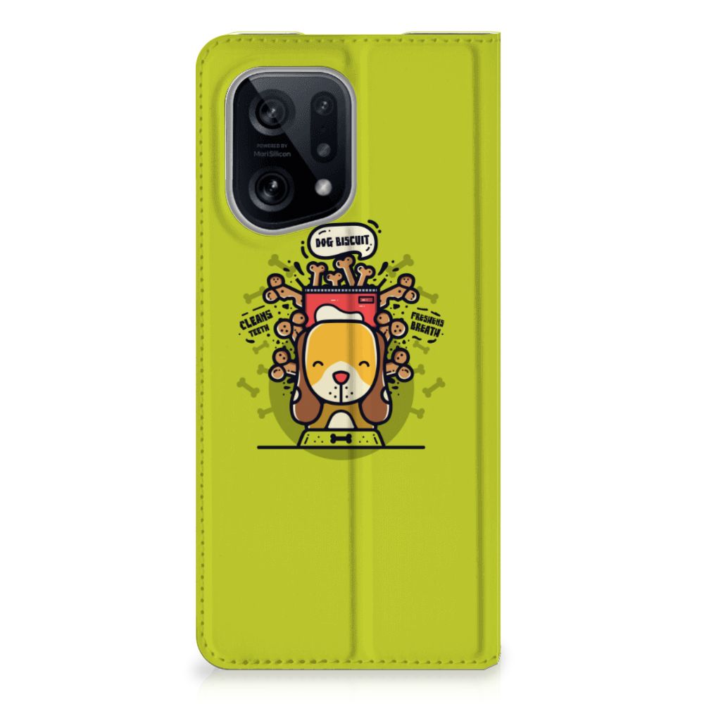 OPPO Find X5 Magnet Case Doggy Biscuit