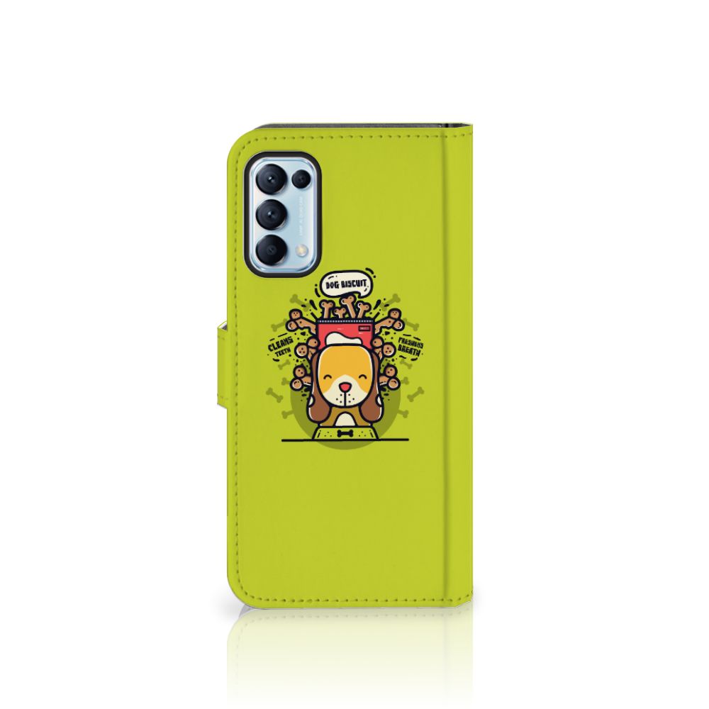 OPPO Find X3 Lite Leuk Hoesje Doggy Biscuit