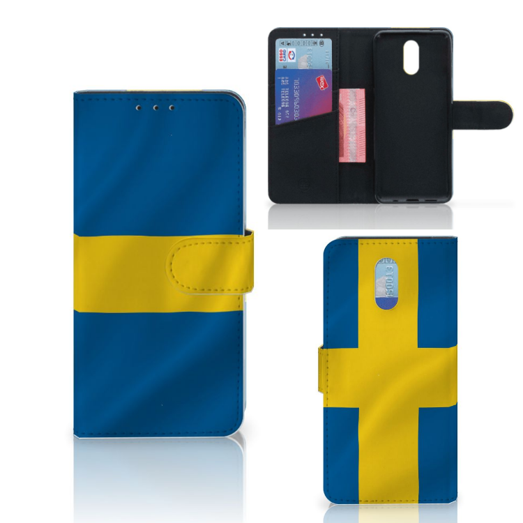 Nokia 2.3 Bookstyle Case Zweden