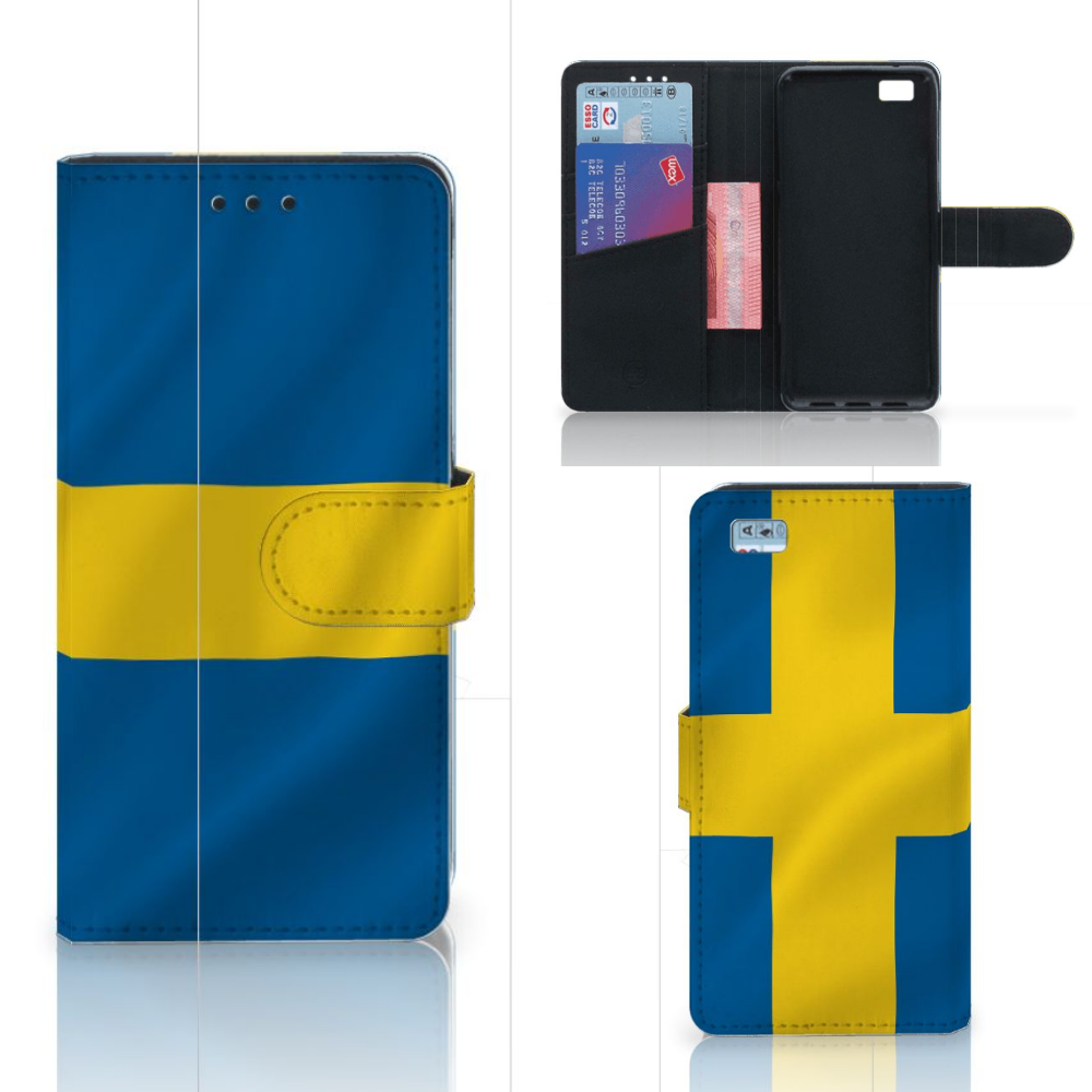 Huawei Ascend P8 Lite Bookstyle Case Zweden