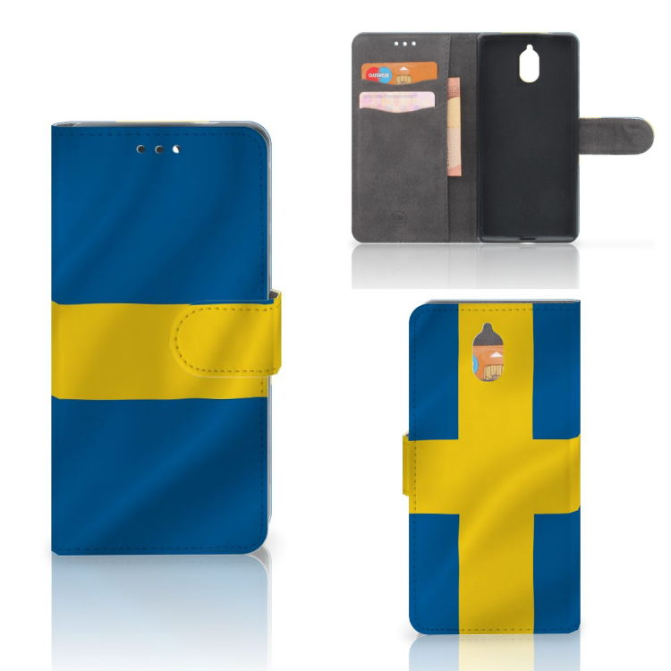 Nokia 3.1 (2018) Bookstyle Case Zweden
