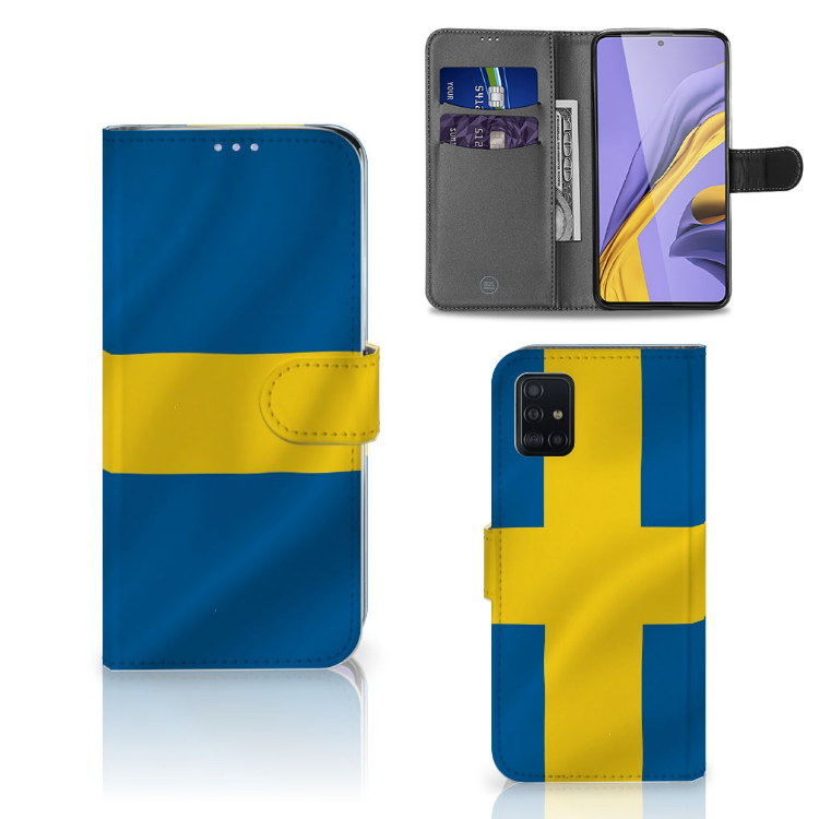 Samsung Galaxy A51 Bookstyle Case Zweden