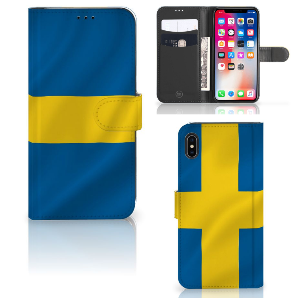 Apple iPhone Xs Max Bookstyle Case Zweden