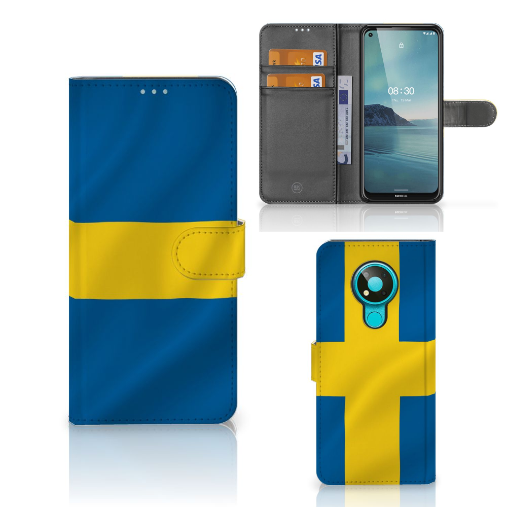 Nokia 3.4 Bookstyle Case Zweden
