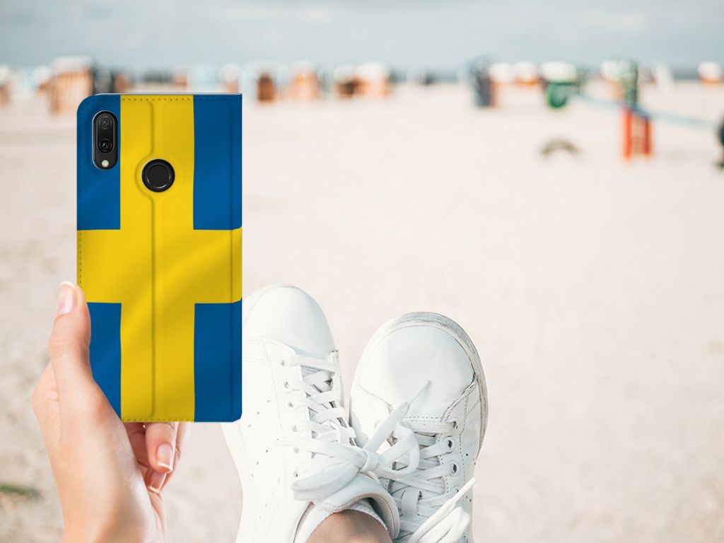 Huawei Y7 hoesje Y7 Pro (2019) Standcase Zweden