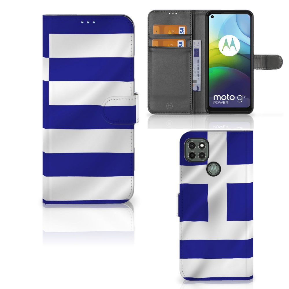 Motorola Moto G9 Power Bookstyle Case Griekenland