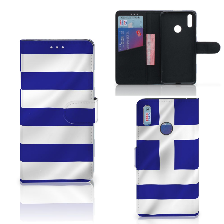 Huawei Y7 (2019) Bookstyle Case Griekenland