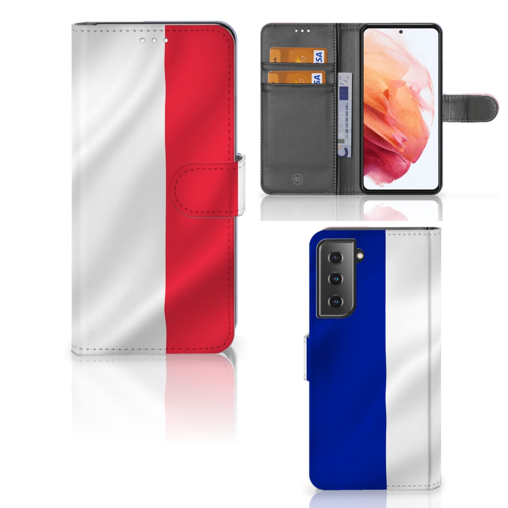 Samsung Galaxy S21 Bookstyle Case Frankrijk