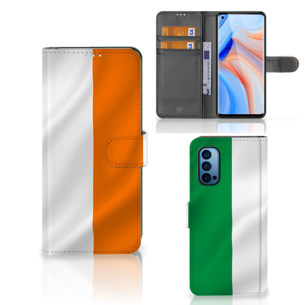 OPPO Reno 4 Pro 5G Bookstyle Case Ierland