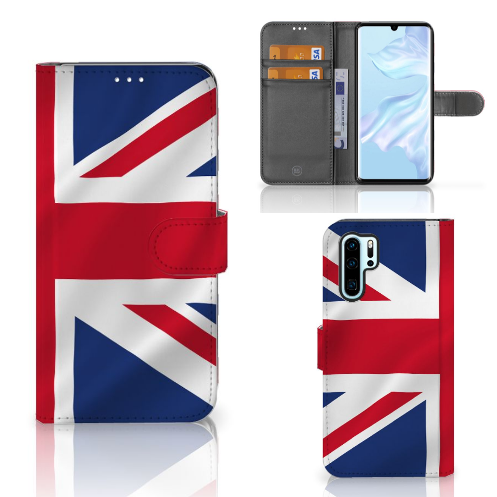 Huawei P30 Pro Bookstyle Case Groot-Brittannië