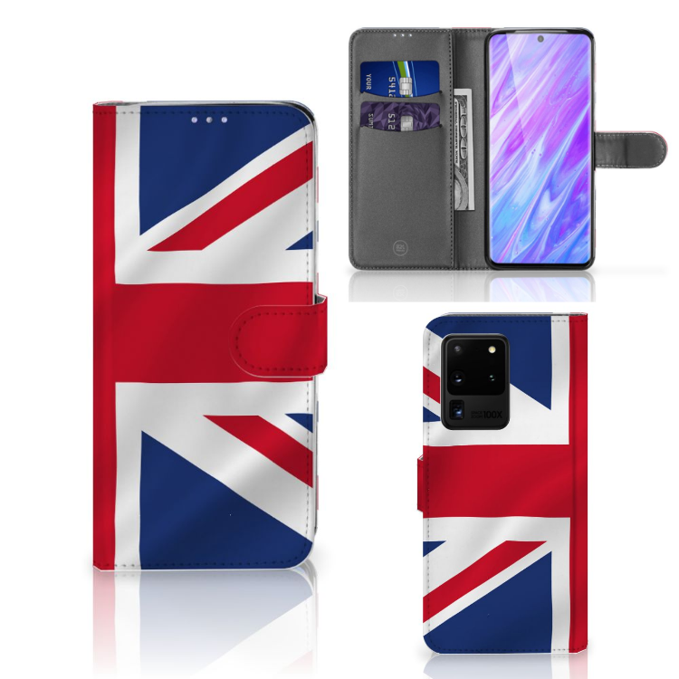 Samsung Galaxy S20 Ultra Bookstyle Case Groot-Brittannië
