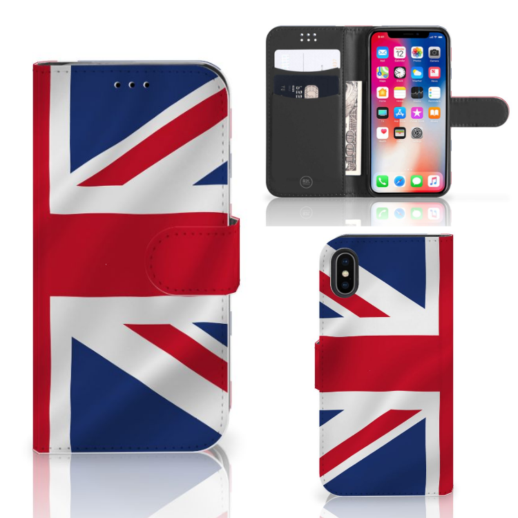 Apple iPhone X | Xs Bookstyle Case Groot-Brittannië