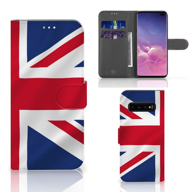 Samsung Galaxy S10 Plus Bookstyle Case Groot-Brittannië