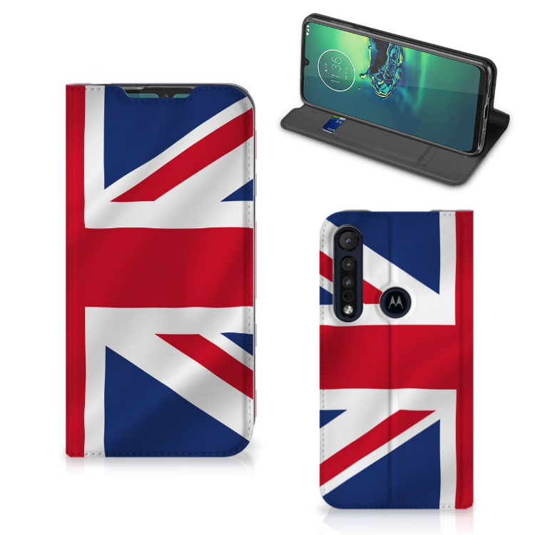 Motorola G8 Plus Standcase Groot-Brittannië