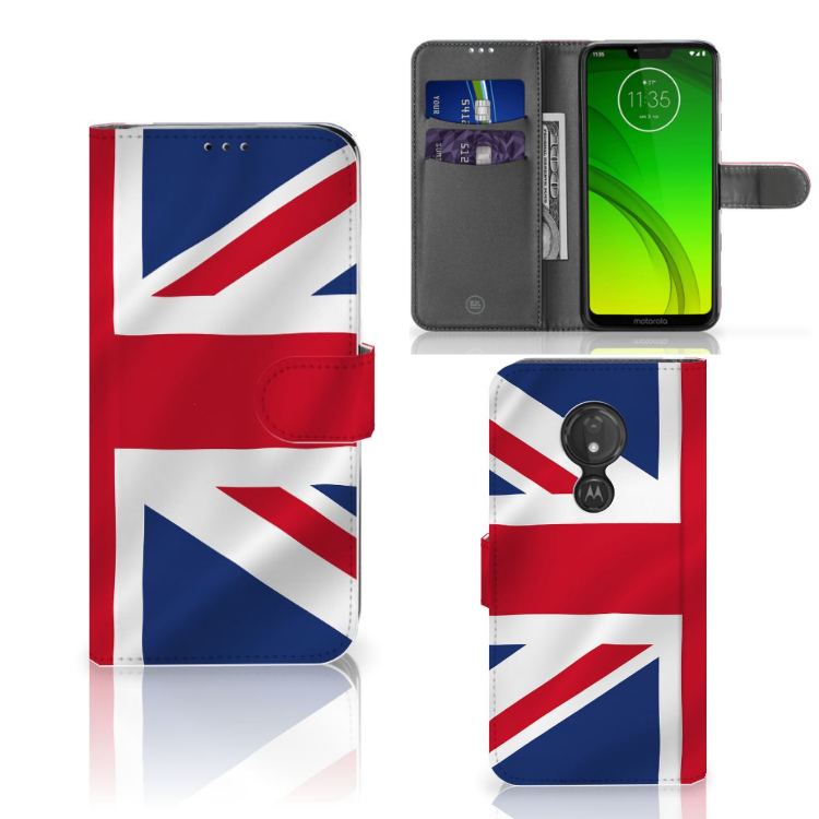 Motorola Moto G7 Power Bookstyle Case Groot-Brittannië