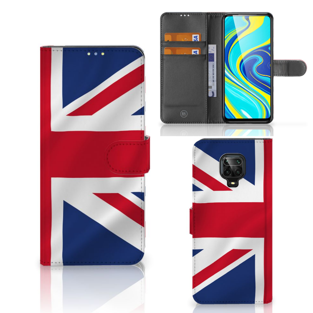 Xiaomi Redmi Note 9 Pro | Note 9S Bookstyle Case Groot-Brittannië
