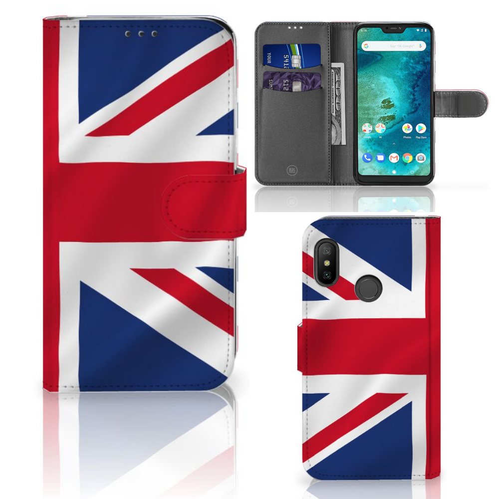 Xiaomi Mi A2 Lite Bookstyle Case Groot-Brittannië