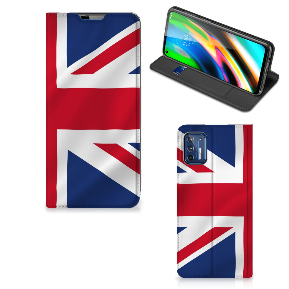 Motorola Moto G9 Plus Standcase Groot-Brittannië