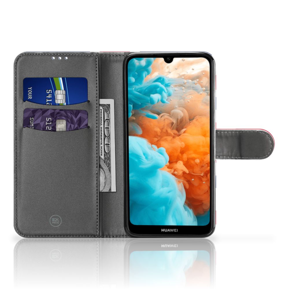Huawei Y6 (2019) Bookstyle Case Groot-Brittannië