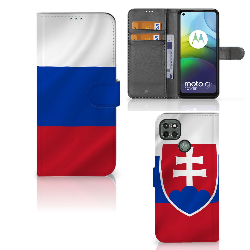 Motorola Moto G9 Power Bookstyle Case Slowakije