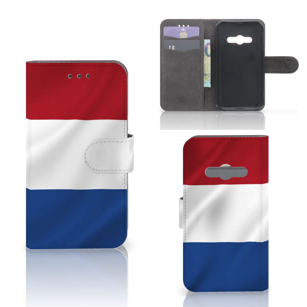 Samsung Galaxy Xcover 3 | Xcover 3 VE Bookstyle Case Nederlandse Vlag